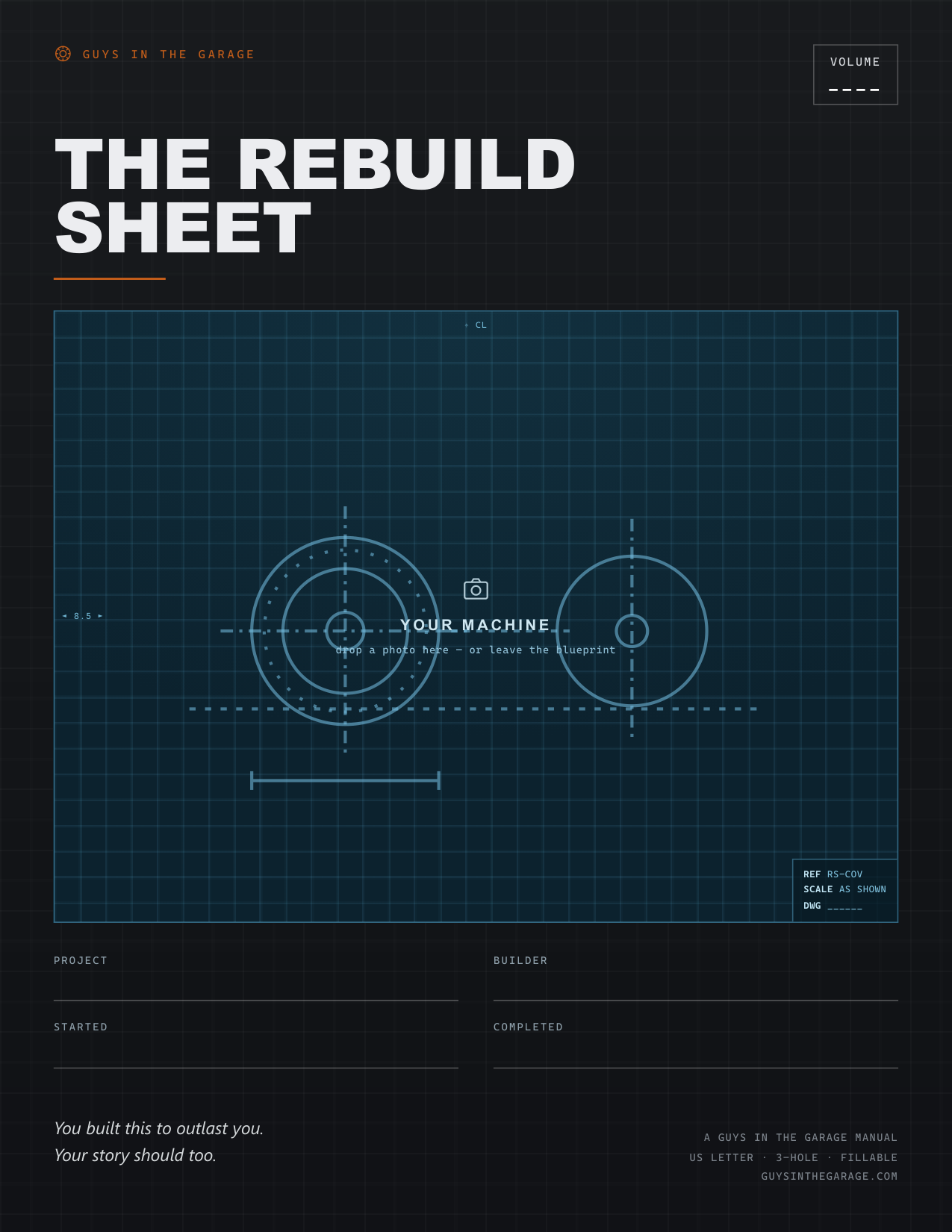 The Rebuild Sheet — Founder's Edition cover